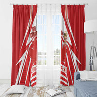 Canada 2026 Soccer Custom Window Curtain Les Rouges Go Champions
