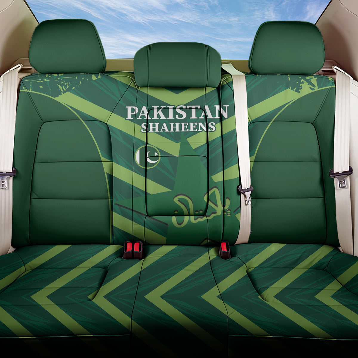 Pakistan Cricket Back Car Seat Cover 2024 World Cup Go Shaheens - Wonder Print Shop