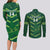 Custom Pakistan Cricket Couples Matching Long Sleeve Bodycon Dress and Long Sleeve Button Shirt 2024 World Cup Go Shaheens - Wonder Print Shop