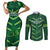 Custom Pakistan Cricket Couples Matching Short Sleeve Bodycon Dress and Long Sleeve Button Shirt 2024 World Cup Go Shaheens - Wonder Print Shop