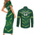 Custom Pakistan Cricket Couples Matching Short Sleeve Bodycon Dress and Long Sleeve Button Shirt 2024 World Cup Go Shaheens - Wonder Print Shop