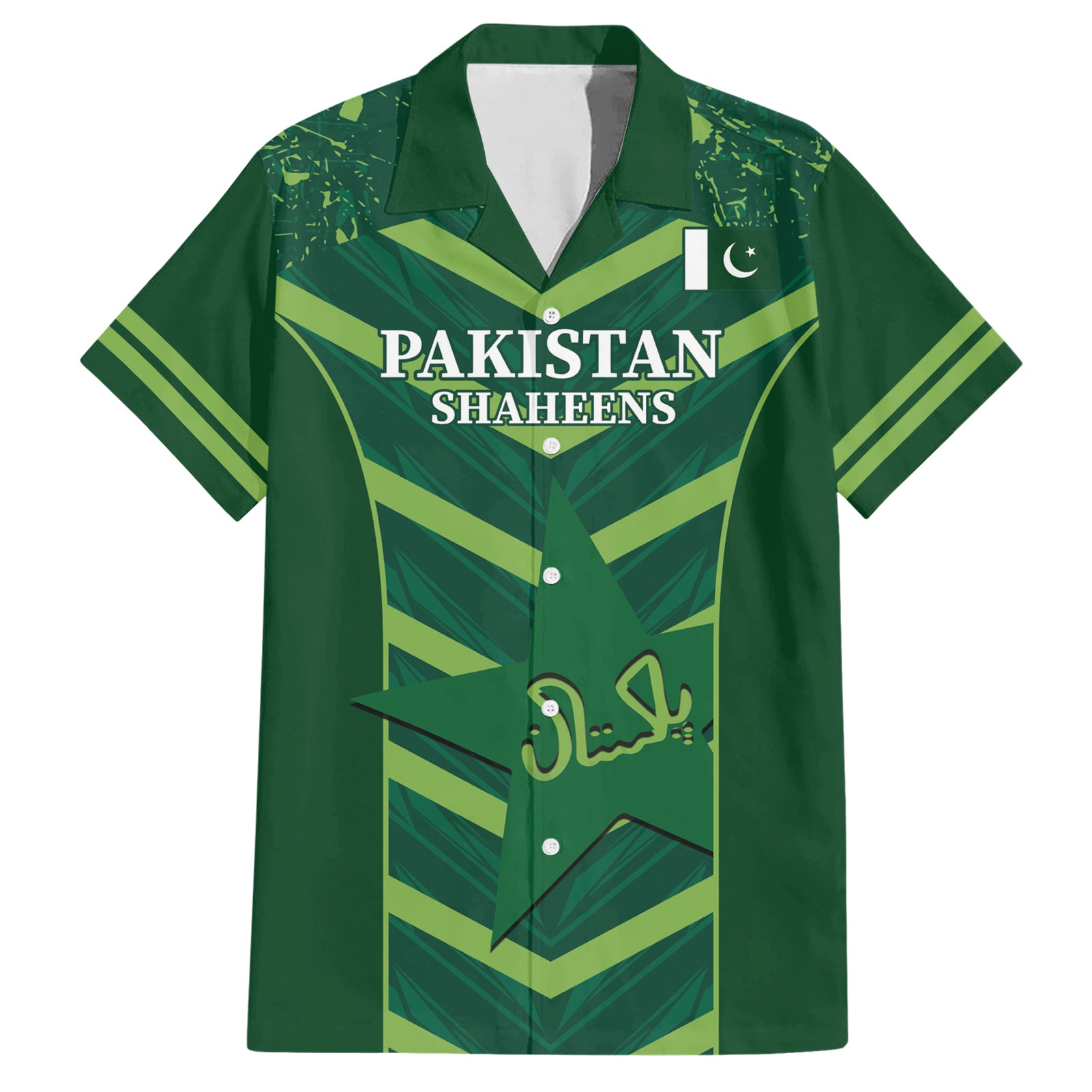 Custom Pakistan Cricket Hawaiian Shirt 2024 World Cup Go Shaheens - Wonder Print Shop