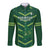 Custom Pakistan Cricket Long Sleeve Button Shirt 2024 World Cup Go Shaheens - Wonder Print Shop