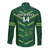 Custom Pakistan Cricket Long Sleeve Button Shirt 2024 World Cup Go Shaheens - Wonder Print Shop