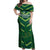 Custom Pakistan Cricket Off Shoulder Maxi Dress 2024 World Cup Go Shaheens - Wonder Print Shop