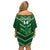 Custom Pakistan Cricket Off Shoulder Short Dress 2024 World Cup Go Shaheens - Wonder Print Shop