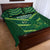 Custom Pakistan Cricket Quilt Bed Set 2024 World Cup Go Shaheens