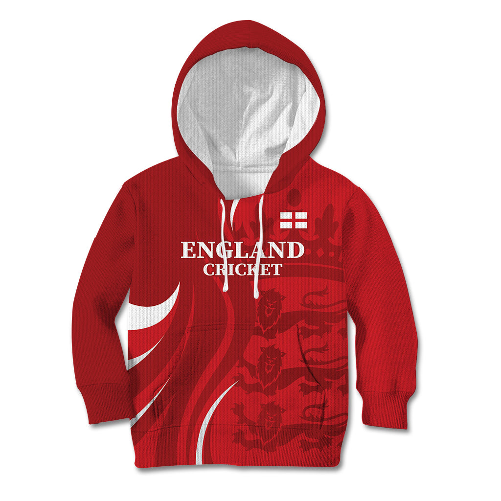 Custom England Cricket Kid Hoodie 2024 World Cup Go Champions - Wonder Print Shop