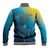 Custom Sri Lanka Cricket Baseball Jacket 2024 World Cup Go The Lions - Wonder Print Shop