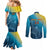 Custom Sri Lanka Cricket Couples Matching Mermaid Dress and Long Sleeve Button Shirt 2024 World Cup Go The Lions