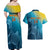 Custom Sri Lanka Cricket Couples Matching Off Shoulder Maxi Dress and Hawaiian Shirt 2024 World Cup Go The Lions - Wonder Print Shop