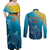 Custom Sri Lanka Cricket Couples Matching Off Shoulder Maxi Dress and Long Sleeve Button Shirt 2024 World Cup Go The Lions - Wonder Print Shop