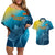 Custom Sri Lanka Cricket Couples Matching Off Shoulder Short Dress and Hawaiian Shirt 2024 World Cup Go The Lions - Wonder Print Shop