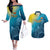 Custom Sri Lanka Cricket Couples Matching Off The Shoulder Long Sleeve Dress and Hawaiian Shirt 2024 World Cup Go The Lions - Wonder Print Shop