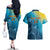 Custom Sri Lanka Cricket Couples Matching Off The Shoulder Long Sleeve Dress and Hawaiian Shirt 2024 World Cup Go The Lions - Wonder Print Shop