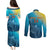 Custom Sri Lanka Cricket Couples Matching Puletasi and Long Sleeve Button Shirt 2024 World Cup Go The Lions - Wonder Print Shop