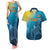 Custom Sri Lanka Cricket Couples Matching Tank Maxi Dress and Hawaiian Shirt 2024 World Cup Go The Lions - Wonder Print Shop