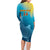 Custom Sri Lanka Cricket Family Matching Long Sleeve Bodycon Dress and Hawaiian Shirt 2024 World Cup Go The Lions - Wonder Print Shop