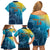 Custom Sri Lanka Cricket Family Matching Off Shoulder Short Dress and Hawaiian Shirt 2024 World Cup Go The Lions - Wonder Print Shop