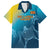 Custom Sri Lanka Cricket Family Matching Short Sleeve Bodycon Dress and Hawaiian Shirt 2024 World Cup Go The Lions - Wonder Print Shop