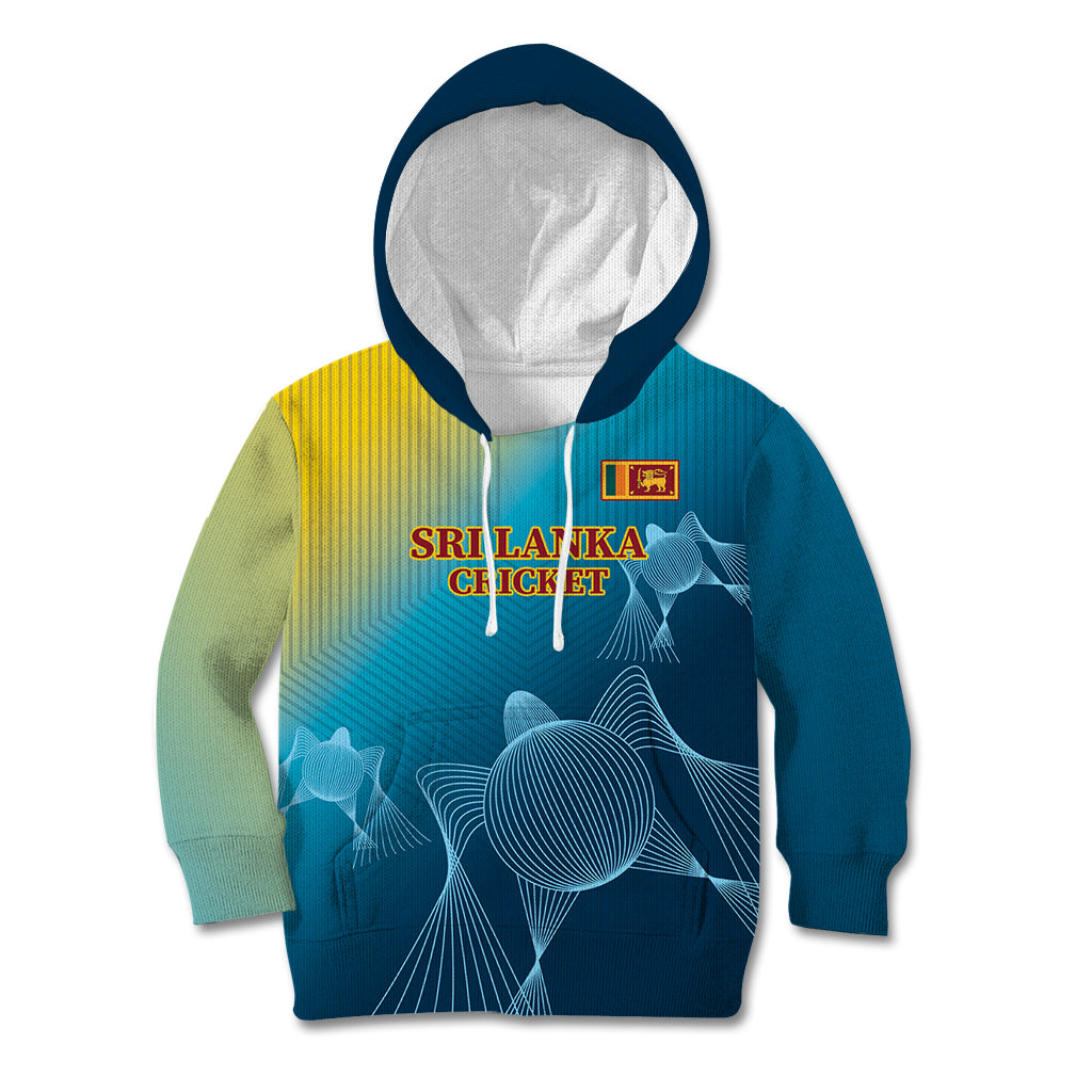 Custom Sri Lanka Cricket Kid Hoodie 2024 World Cup Go The Lions - Wonder Print Shop