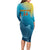 Custom Sri Lanka Cricket Long Sleeve Bodycon Dress 2024 World Cup Go The Lions - Wonder Print Shop