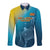 Custom Sri Lanka Cricket Long Sleeve Button Shirt 2024 World Cup Go The Lions - Wonder Print Shop