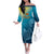 Custom Sri Lanka Cricket Off The Shoulder Long Sleeve Dress 2024 World Cup Go The Lions - Wonder Print Shop