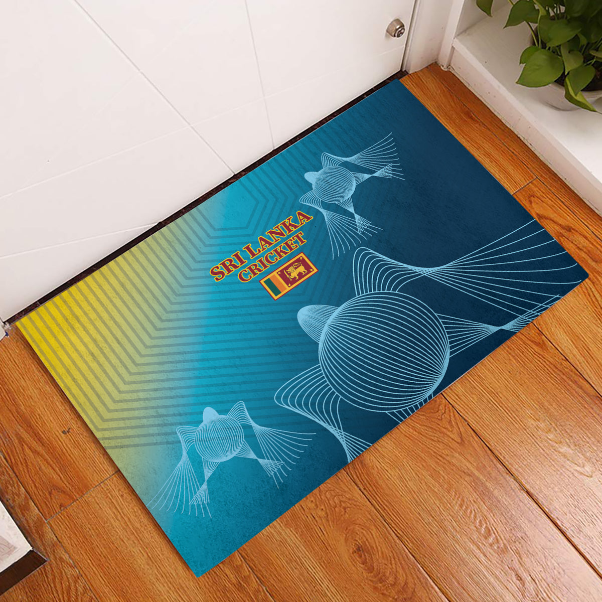 Custom Sri Lanka Cricket Rubber Doormat 2024 World Cup Go The Lions