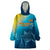 Custom Sri Lanka Cricket Wearable Blanket Hoodie 2024 World Cup Go The Lions