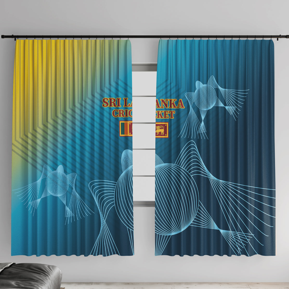 Sri Lanka Cricket Window Curtain 2024 World Cup Go The Lions - Wonder Print Shop