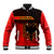 Albania Baseball Jacket Coat Of Arms Dynamic Style - Wonder Print Shop