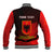 Personalised Albania Baseball Jacket Coat Of Arms Dynamic Style - Wonder Print Shop