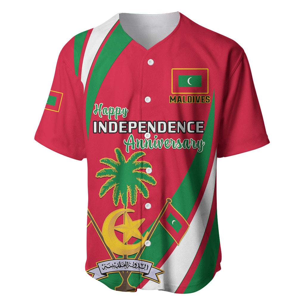 Maldives Independence Day Baseball Jersey Happy 58th Anniversary - Wonder Print Shop