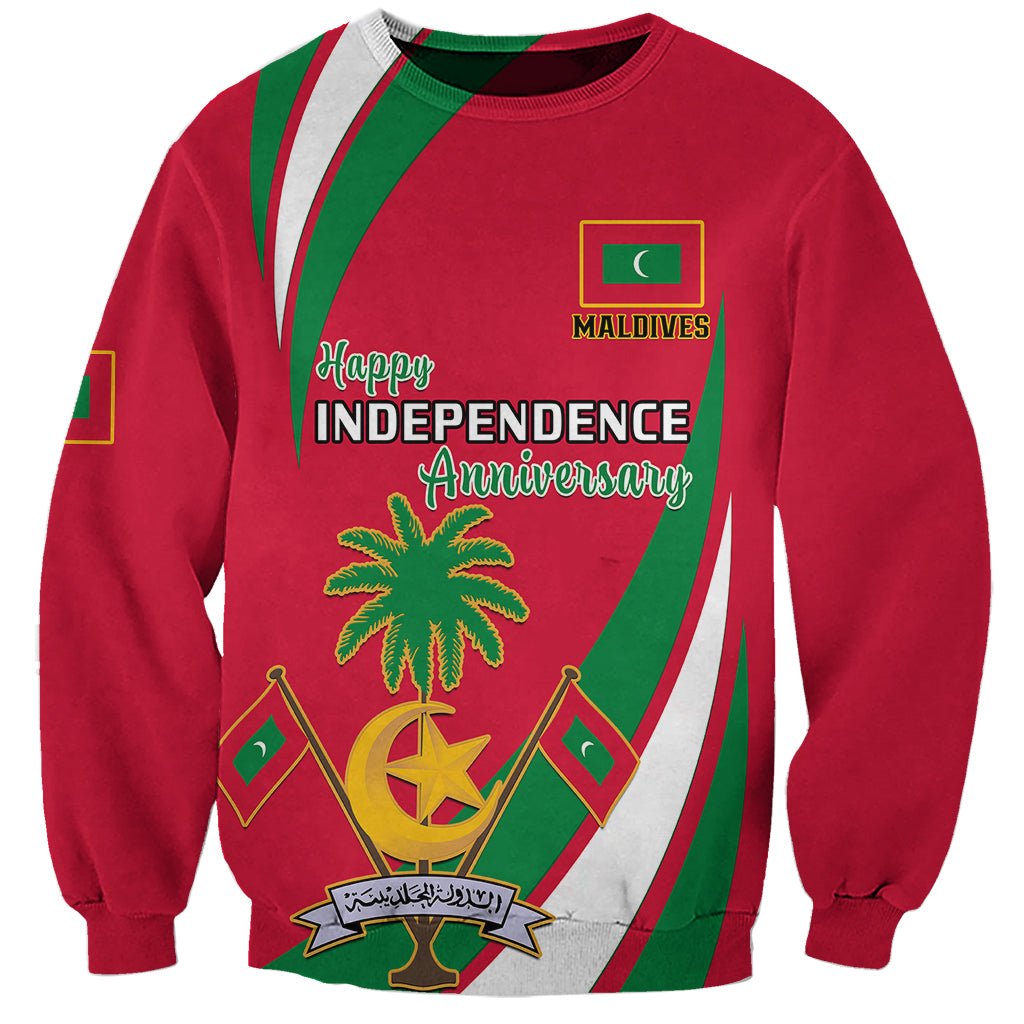 Maldives Independence Day Sweatshirt Happy 58th Anniversary - Wonder Print Shop