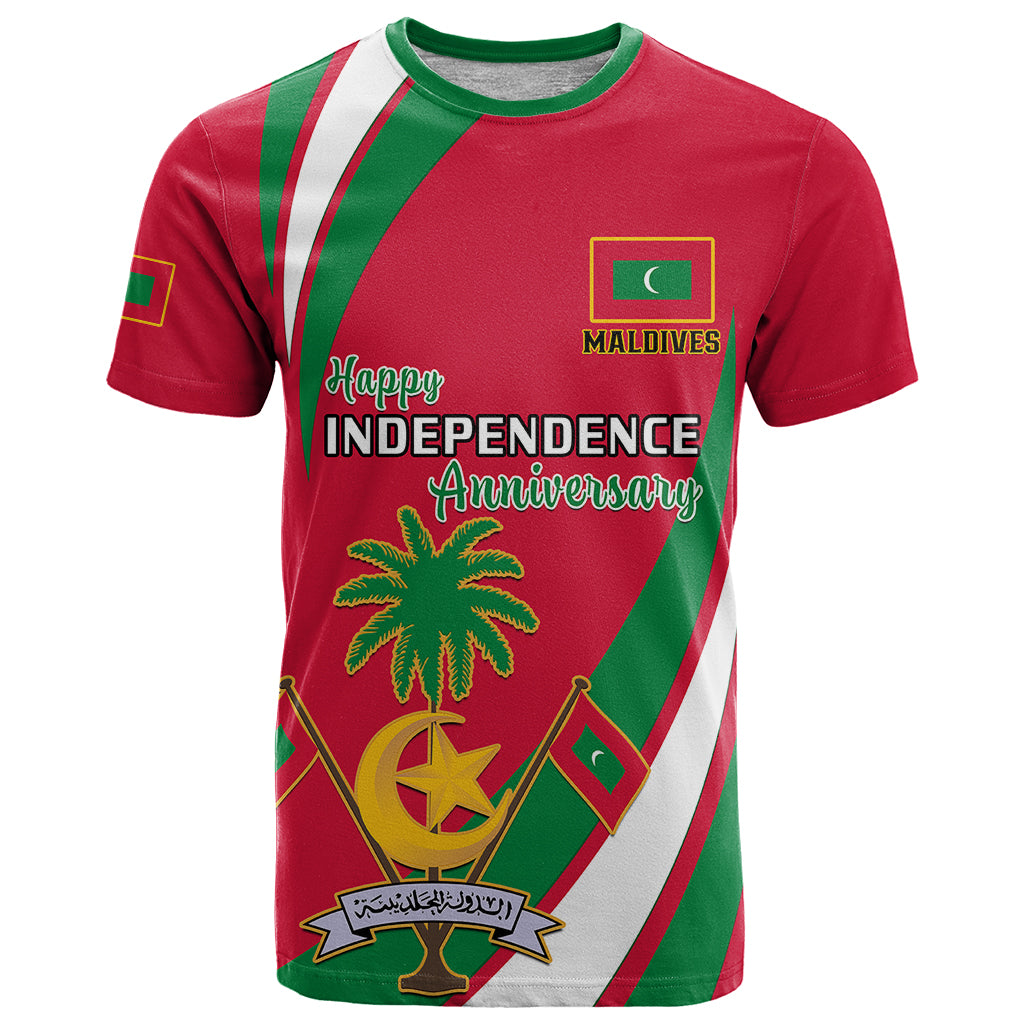 Personalised Maldives Independence Day T Shirt Happy 58th Anniversary - Wonder Print Shop