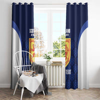 Custom Scotland Cricket Window Curtain Go Scots Thistle Pattern - Wonder Print Shop