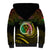 Personalised Vanuatu Sherpa Hoodie Yumi 43 Hapi Independens Dei Black Version - Wonder Print Shop