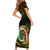 Personalised Vanuatu Short Sleeve Bodycon Dress Yumi 43 Hapi Independens Dei Black Version - Wonder Print Shop