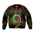 Personalised Vanuatu Sleeve Zip Bomber Jacket Yumi 43 Hapi Independens Dei Black Version - Wonder Print Shop