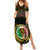 Personalised Vanuatu Summer Maxi Dress Yumi 43 Hapi Independens Dei Black Version - Wonder Print Shop