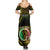 Personalised Vanuatu Summer Maxi Dress Yumi 43 Hapi Independens Dei Black Version - Wonder Print Shop