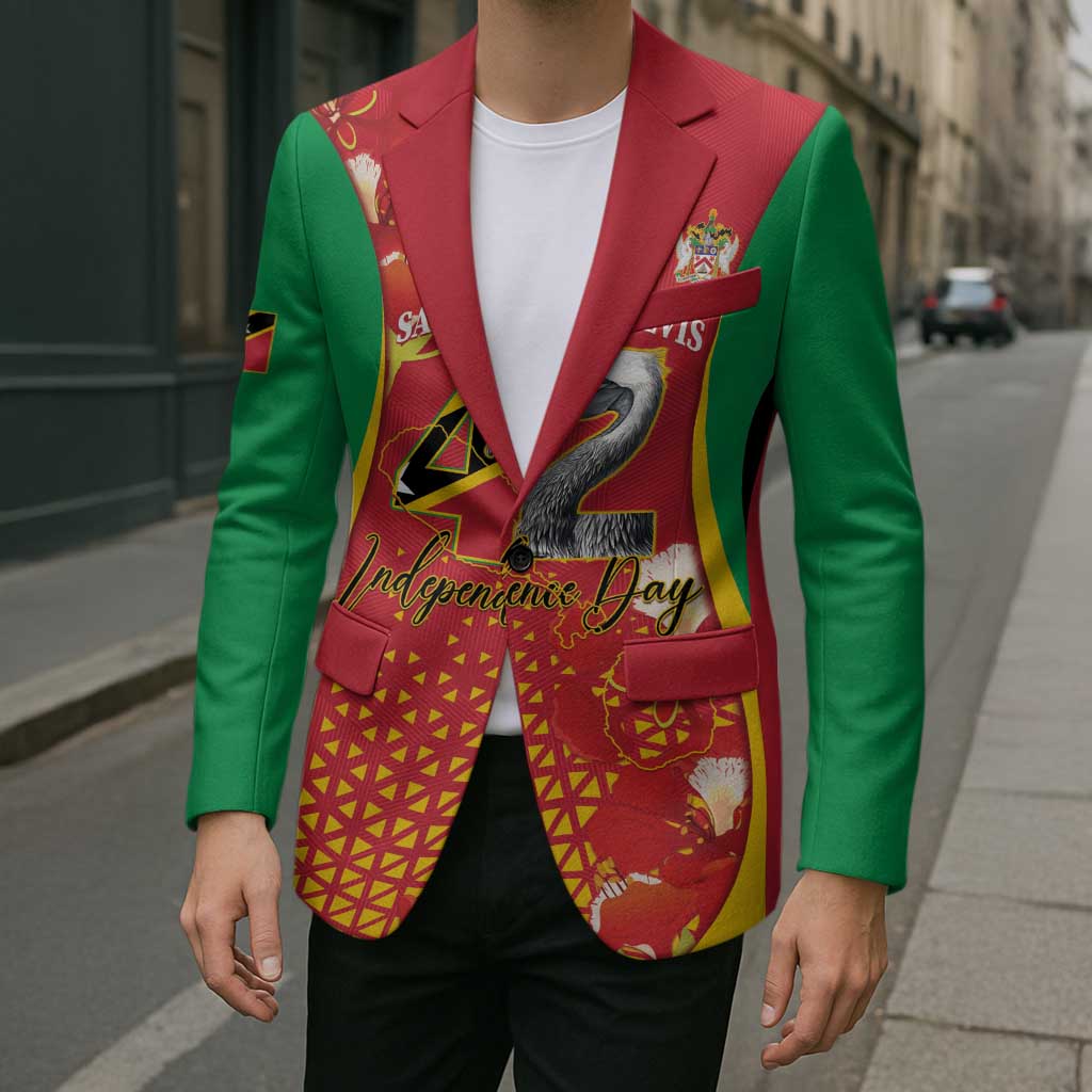 Personalized Saint Kitts and Nevis Blazer Pelican 42nd Independence Anniversary - Wonder Print Shop