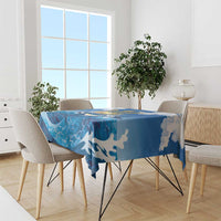 Barbados Independence Day Tablecloth Gold Trident and Flying Fish - Wonder Print Shop