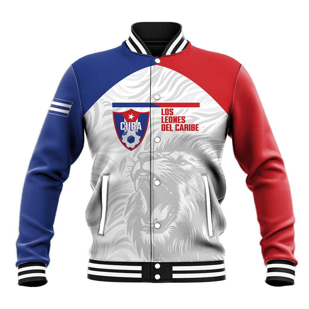 Cuba Football 2026 Custom Baseball Jacket Vamos Los Leones del Caribe