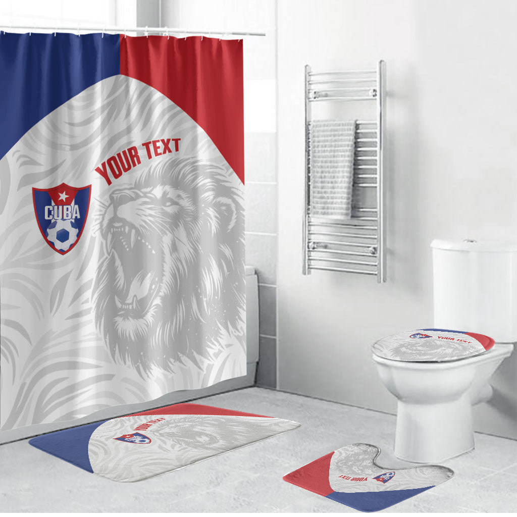 Cuba Football 2026 Custom Bathroom Set Vamos Los Leones del Caribe