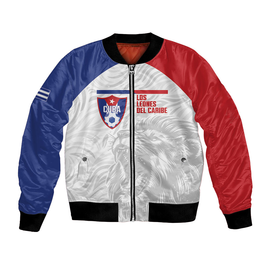 Cuba Football 2026 Custom Bomber Jacket Vamos Los Leones del Caribe