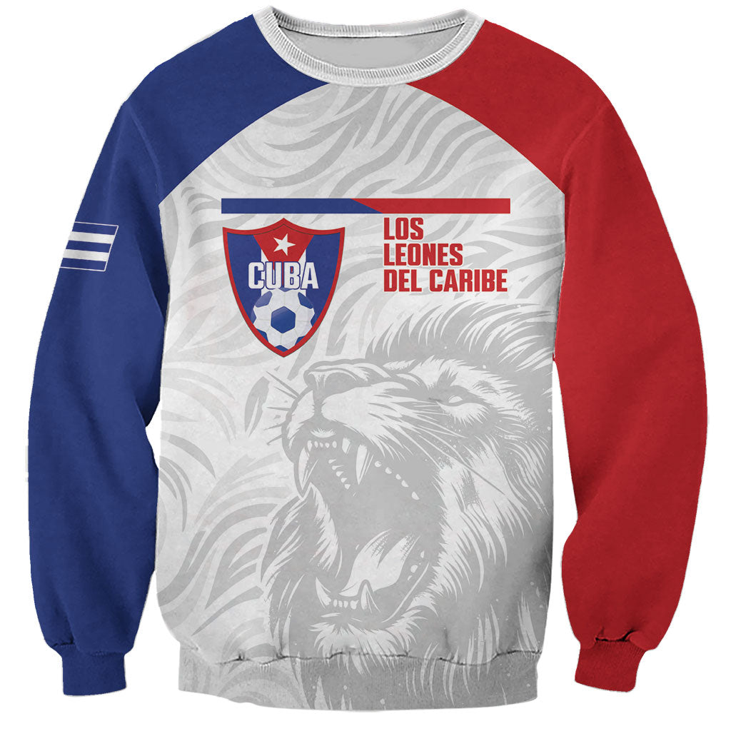 Cuba Football 2026 Custom Sweatshirt Vamos Los Leones del Caribe