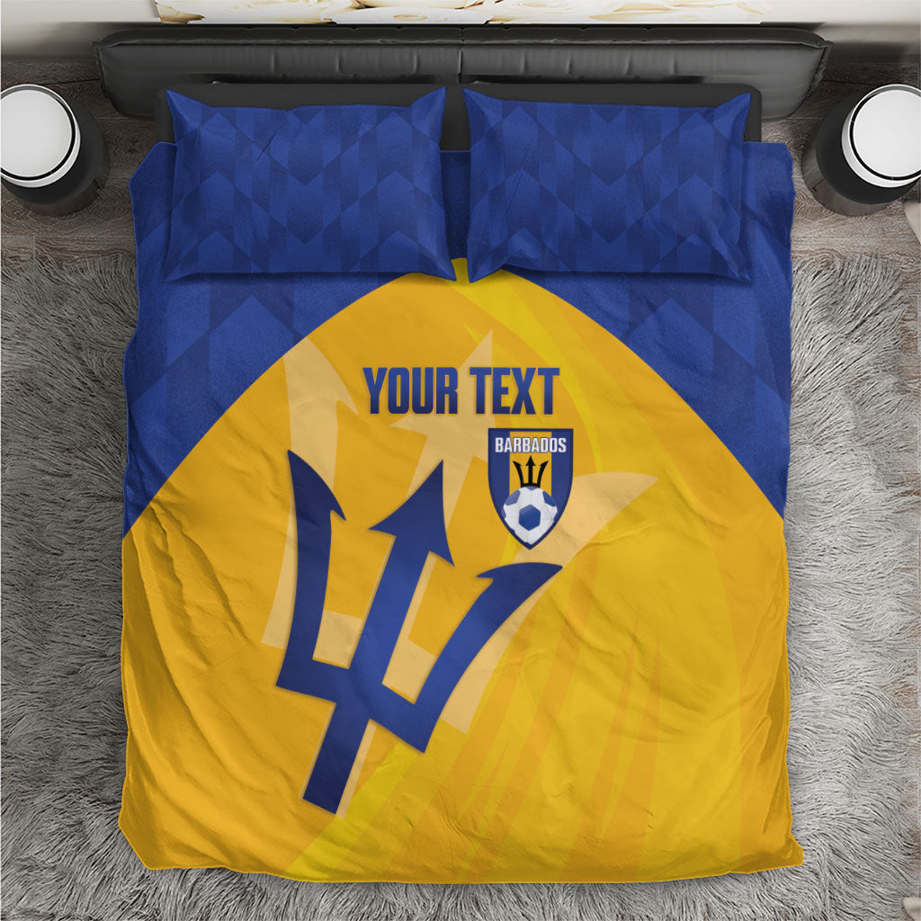 Barbados Football 2026 Custom Bedding Set Go Bajan Tridents