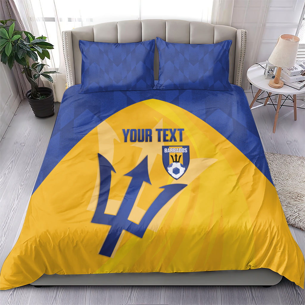 Barbados Football 2026 Custom Bedding Set Go Bajan Tridents